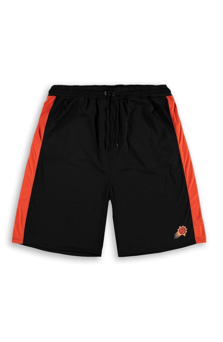 FANATICS Men's Fanatics Branded Black/Orange Phoenix Suns Big & Tall Performance Shorts, Main, color, Black