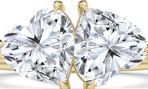 Hautecarat Lab Grown Diamond Twin Heart Ring