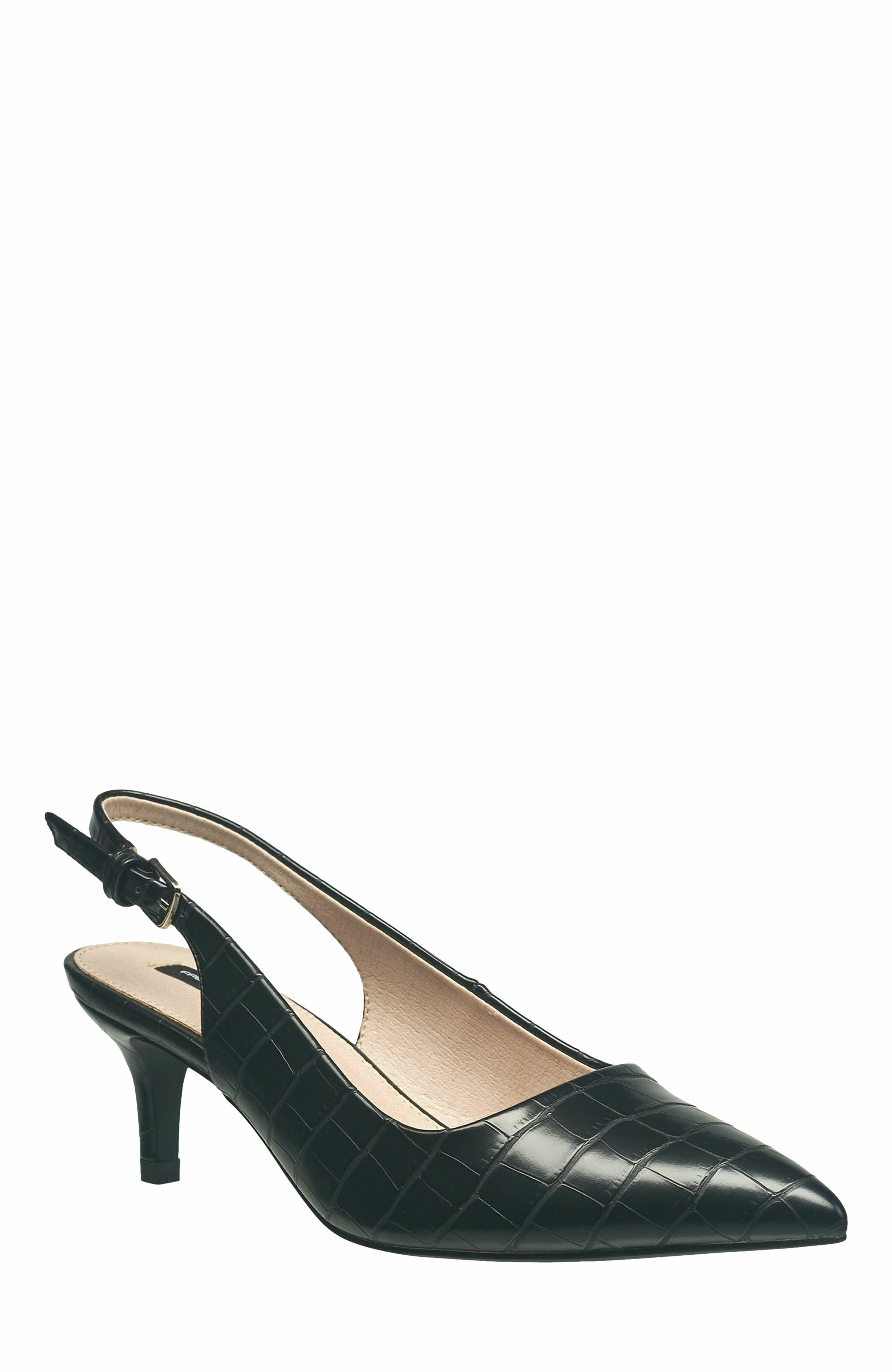 French Connection Quinn Slingback Pump Sandal, Main, color, Black