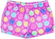 Preppy Goose Plush Smiley Faces loungewear Shorts