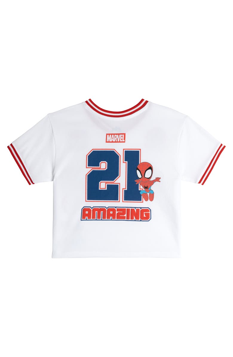 Marvel Spidey and His Amazing Friends Athletic 2-Piece T-Shirt and Shorts Set, Alternate, color, Spidey White Blue