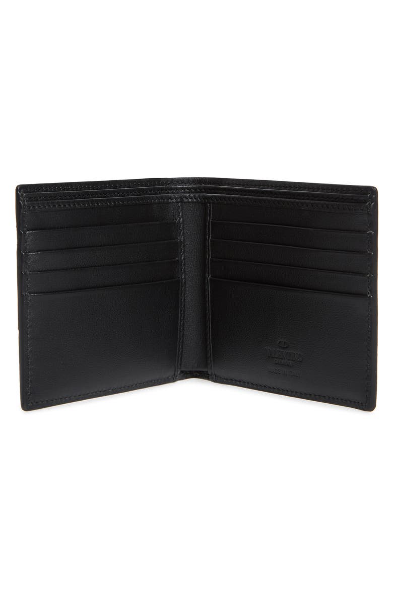 Valentino Camo Billfold Wallet, Alternate, color, GREEN