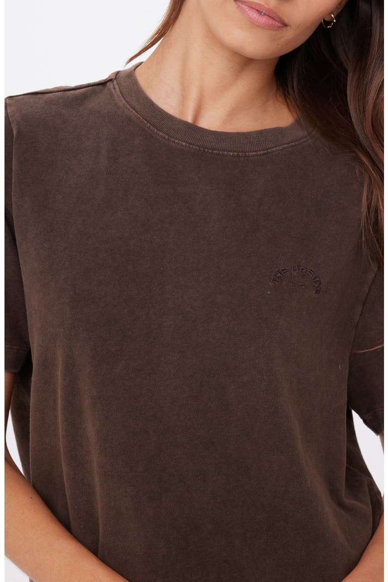 Soho Eva Crewneck T-shirt, Alternate, color, BROWN