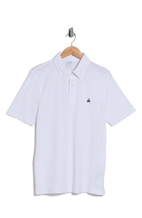 Cotton & Linen Blend Oxford Piqué Knit Polo