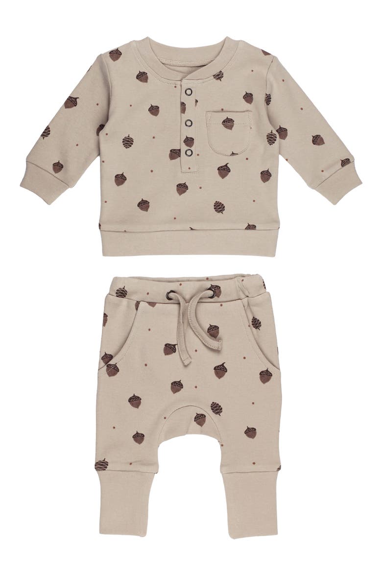Kids' Henley Sweatshirt & Joggers Set, Main, color, LITTLE ACORN