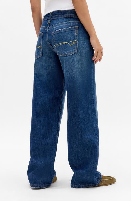 Bdg Urban Outfitters Kayla Low Rider Wide Leg Jeans In Blue