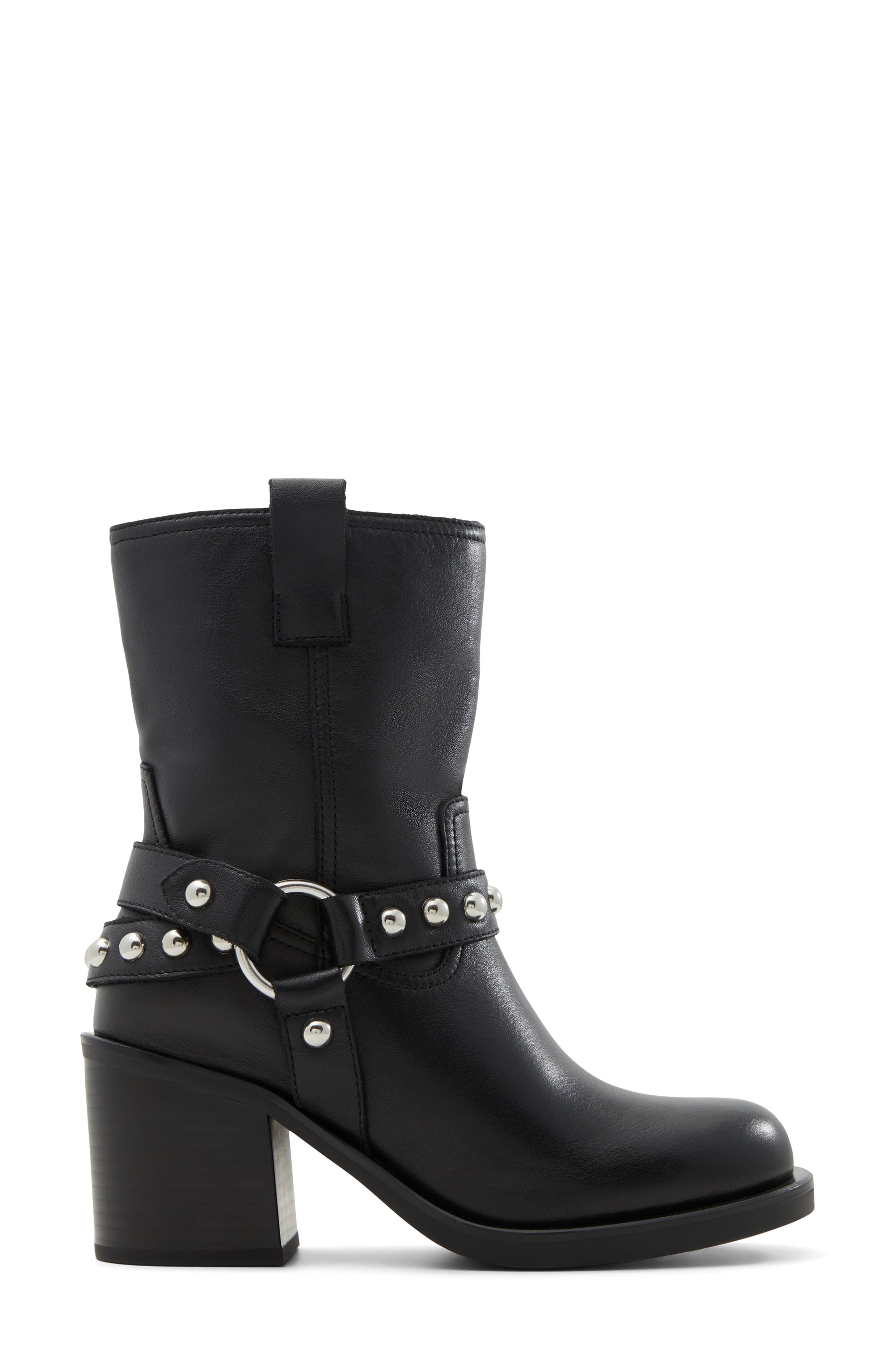 ALDO Albai Moto Bootie, Alternate, color, Black