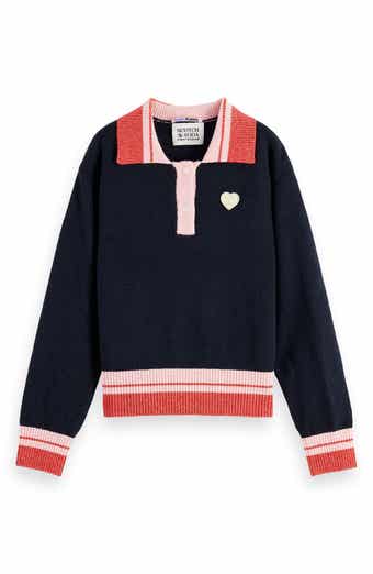 Kids' Sporty Stripe Rib Pullover