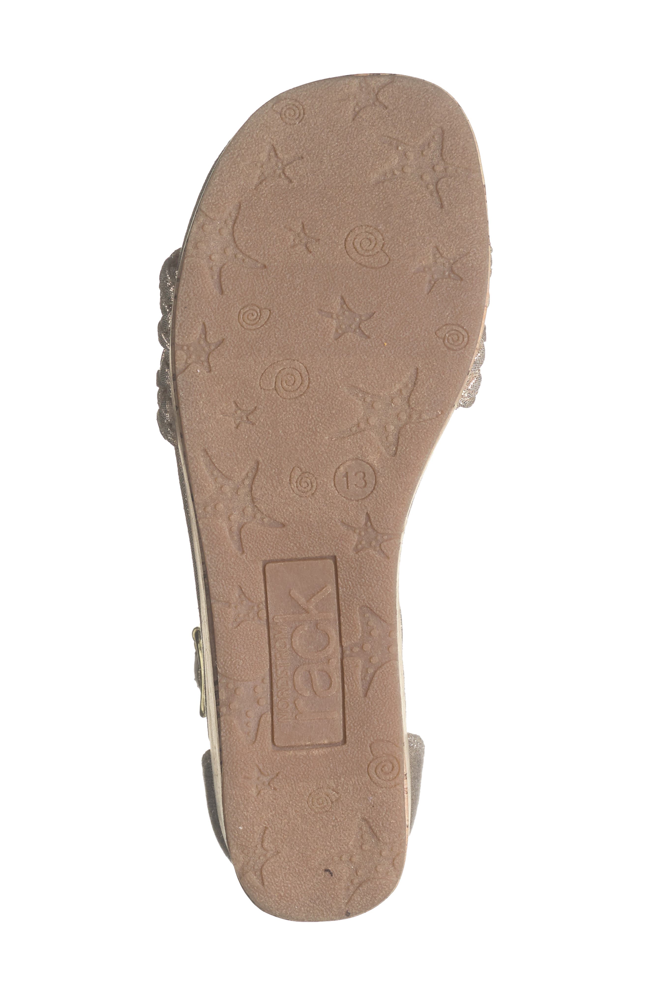 Kids' Tayla Wedge Sandal, Alternate, color, GOLD