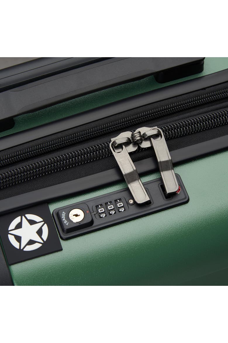 Jh002b Carry-on 19 Inch Hardside Expandable Luggage With Spinner Wheels, Alternate, color, Elm Green