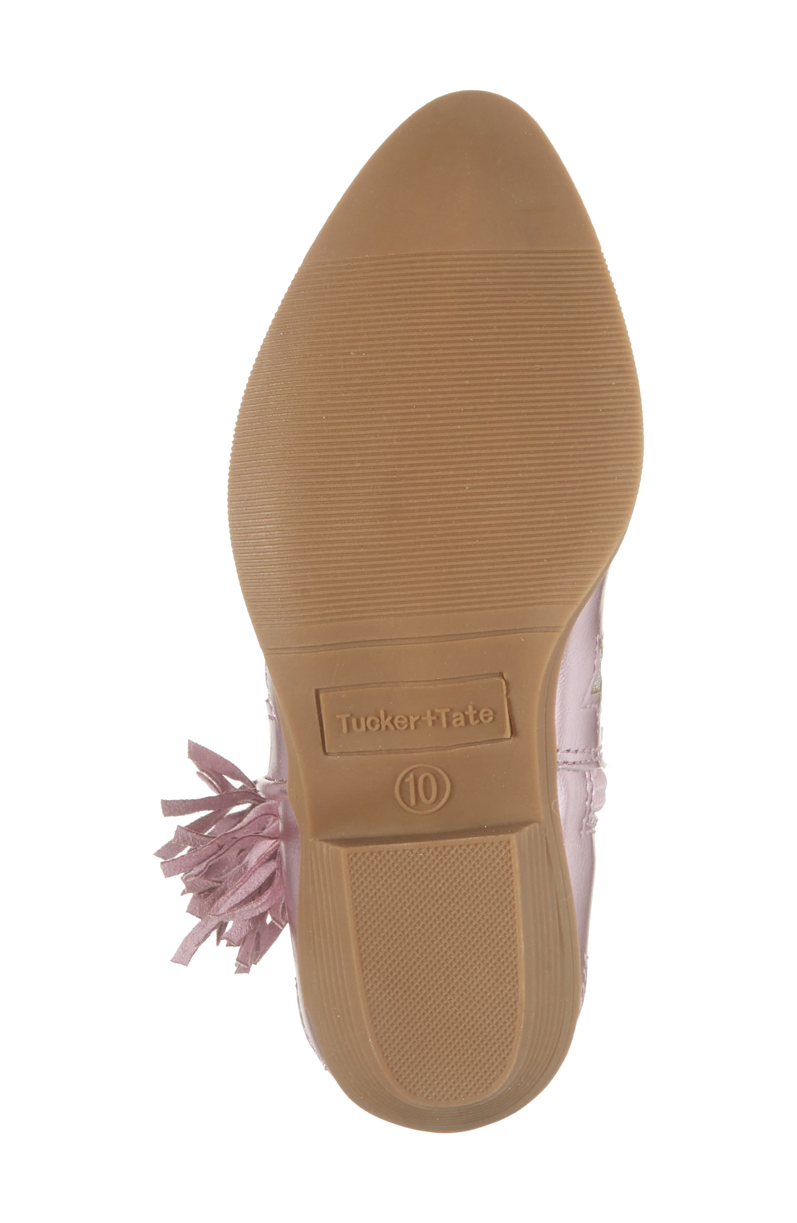 Kids' Celeste Western Boot, Alternate, color, PINK METALLIC