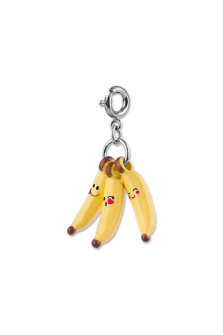 Kids' Banana-Moji Charm, Alternate, color, YELLOW