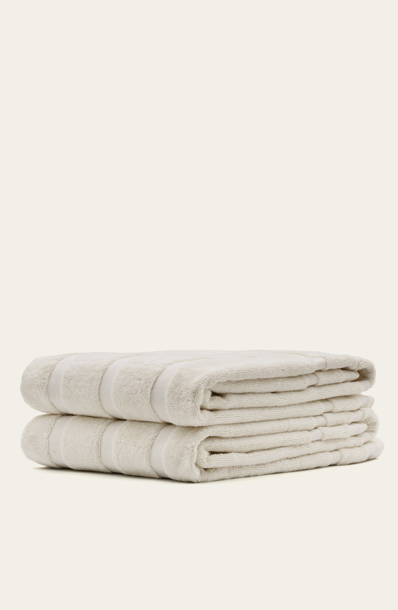 Italic Capri Bath Towel Set, Alternate, color, Ecru