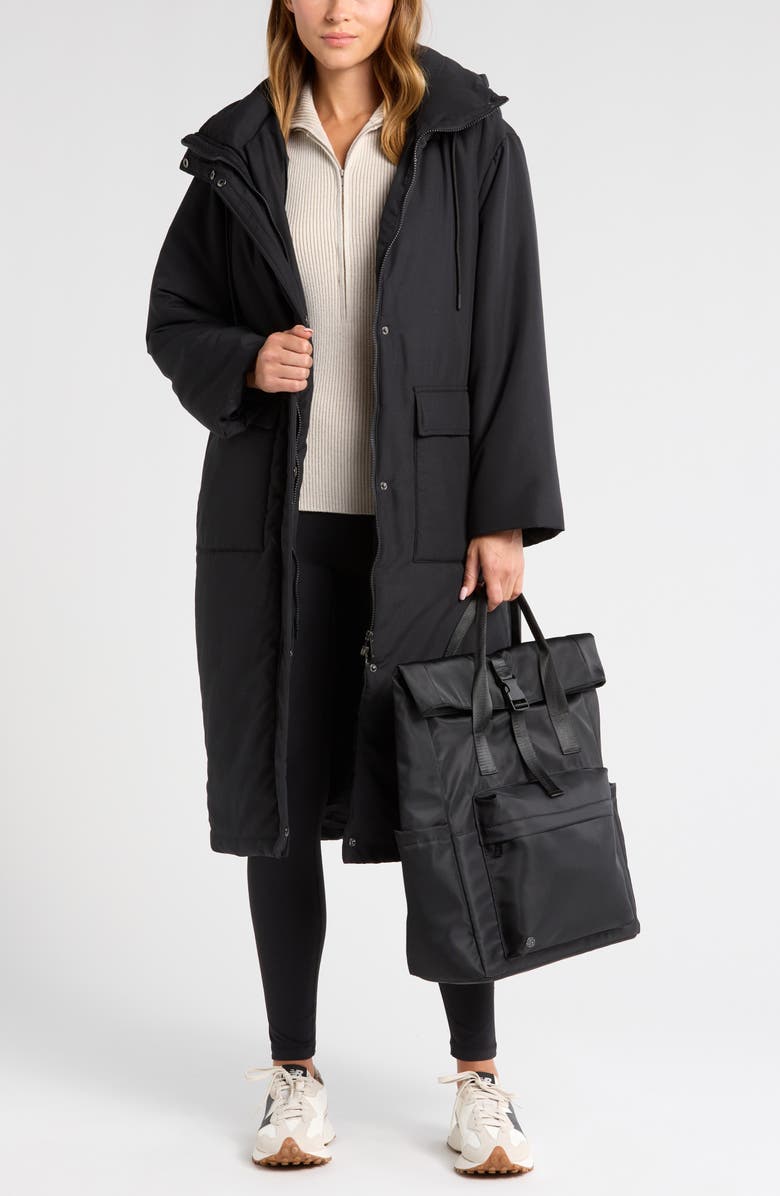 Zella Duvet Insulated Coat, Alternate, color,