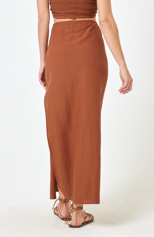 L*space Lspace Summer Feels Drawstring Waist Skirt In Brown