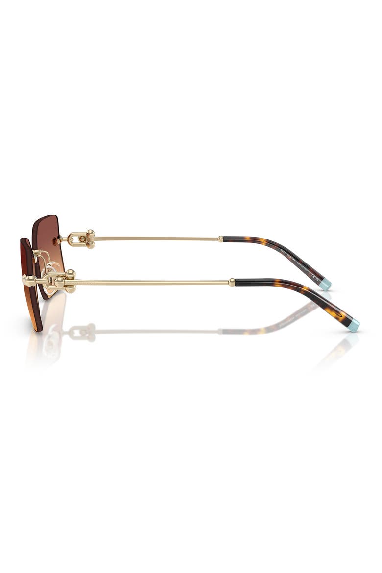 59mm Gradient Rectangular Sunglasses, Alternate, color, VIOLET