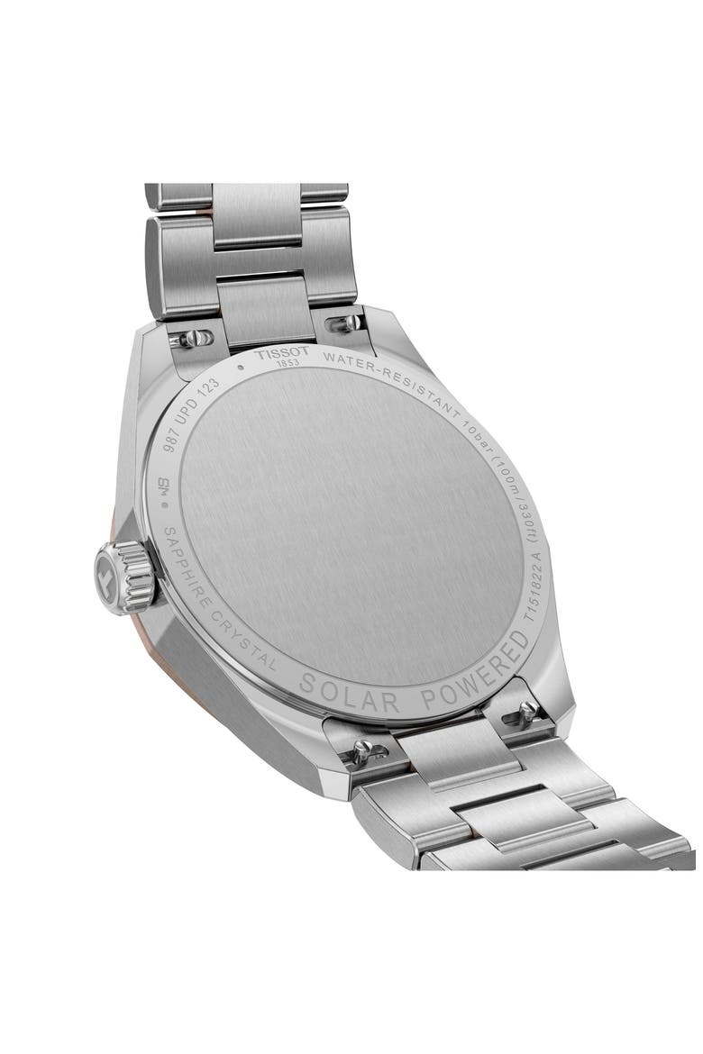 PRC 100 Solar Quartz Bracelet Watch, 34mm, Alternate, color, WHITE MOTHER OF PEARL