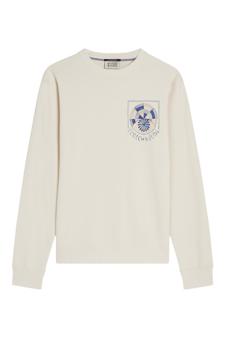 Graphic Crewneck Sweatshirt, Alternate, color, EGGNOG