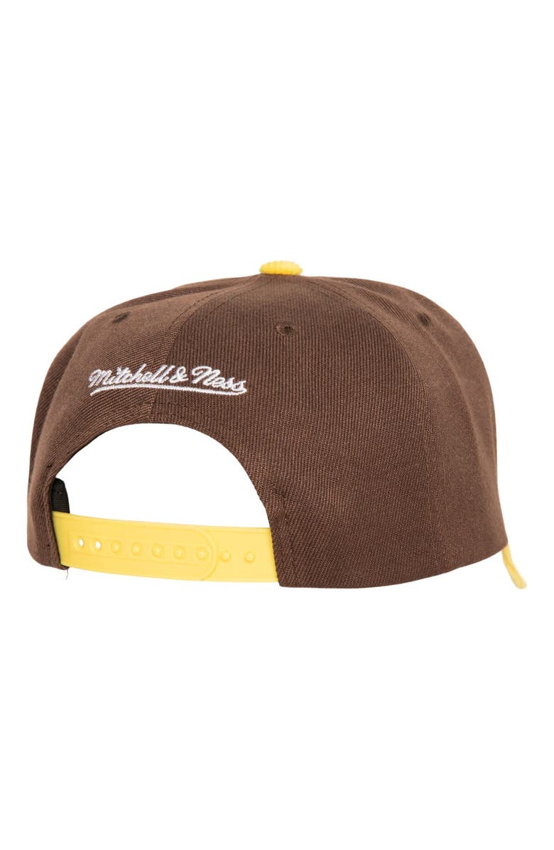 Mitchell & Ness Men's Mitchell & Ness Brown San Diego Padres Corduroy Pro Snapback Hat, Alternate, color, Brown