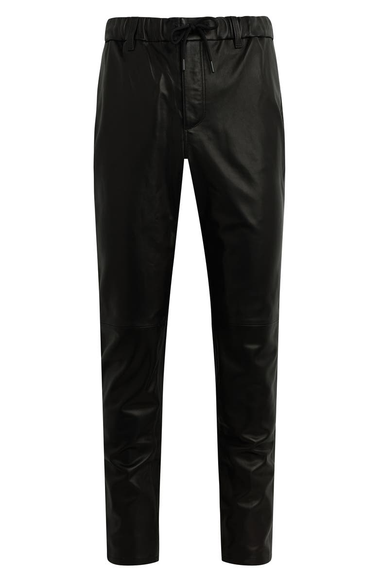 Joe's The Laird Slim Fit Leather Pants, Alternate, color, Black