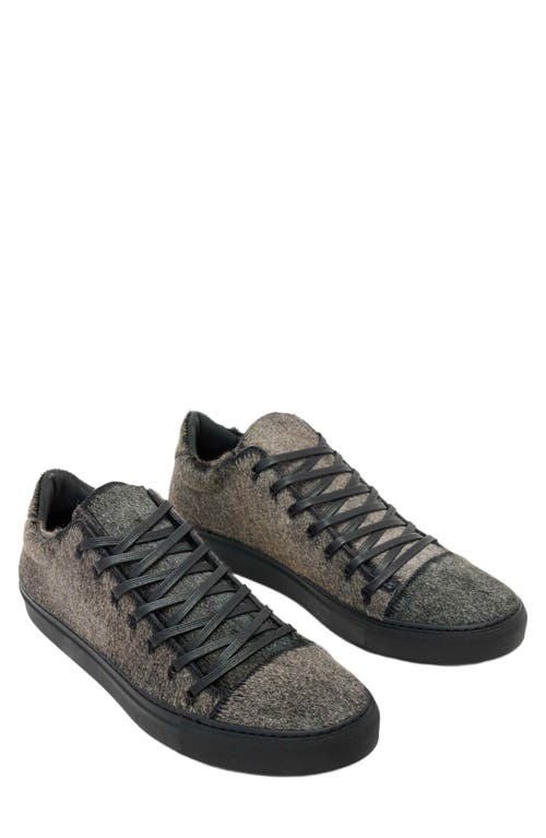 John Varvatos 315 Reed Genuine Calf Hair Low Top Sneaker In Brown