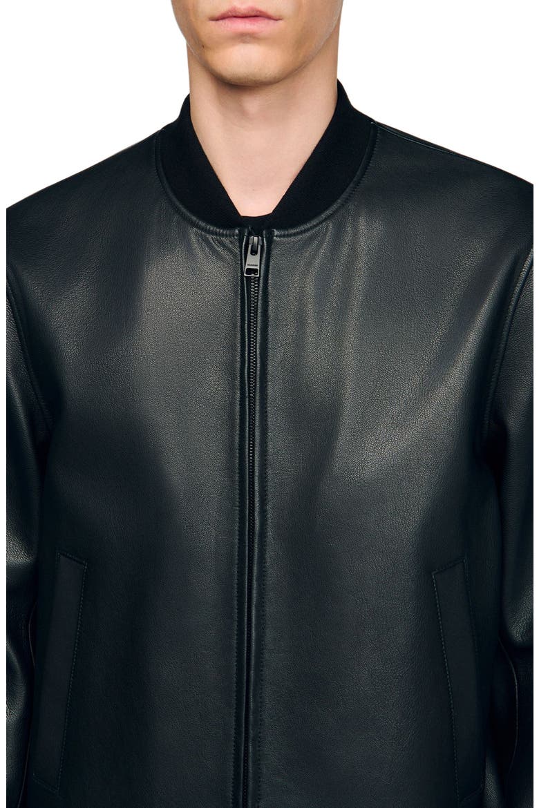 Leather jacket, Alternate, color, Black