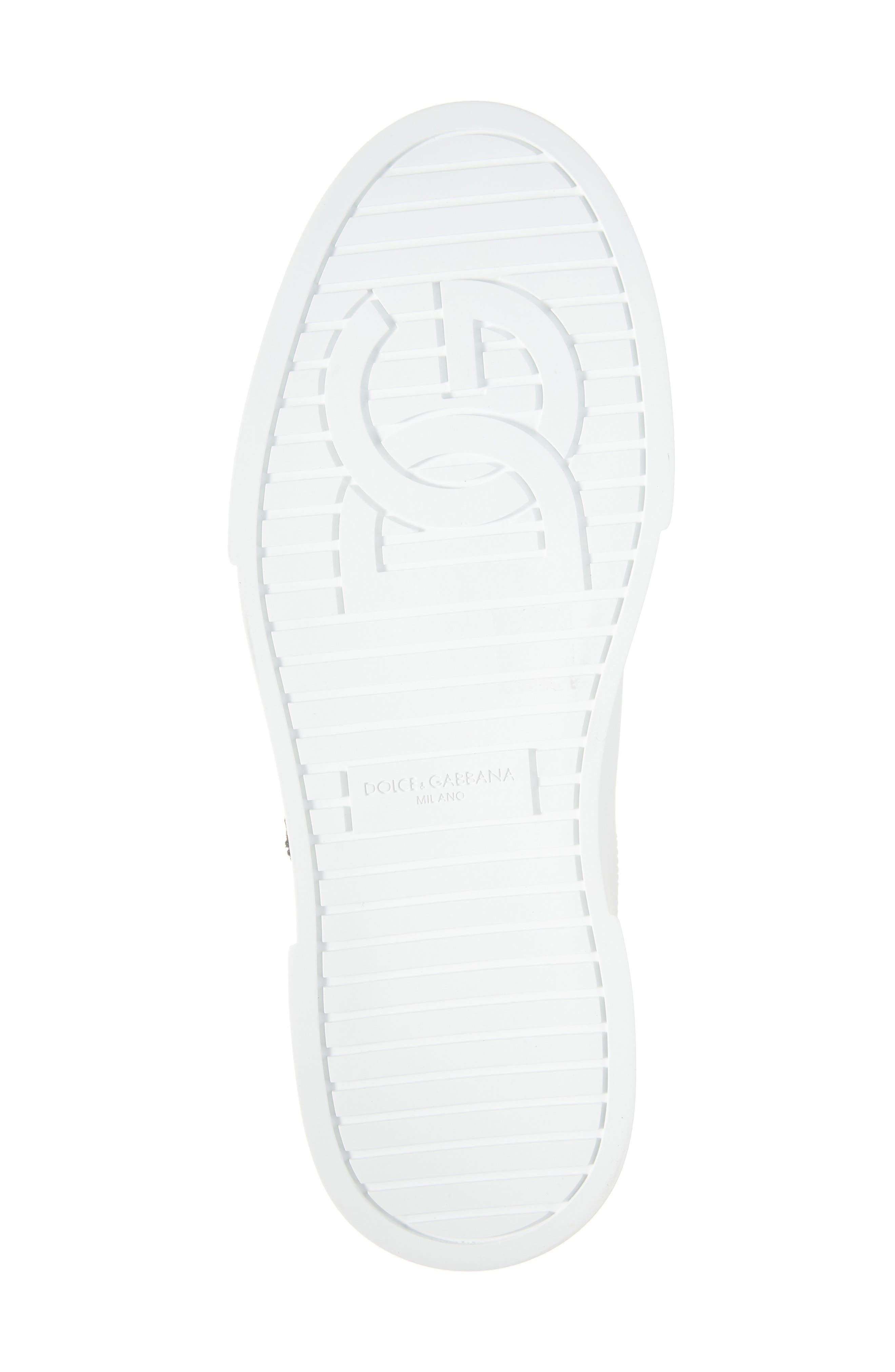 Dolce&Gabbana Portofino Crest Sneaker, Alternate, color, White