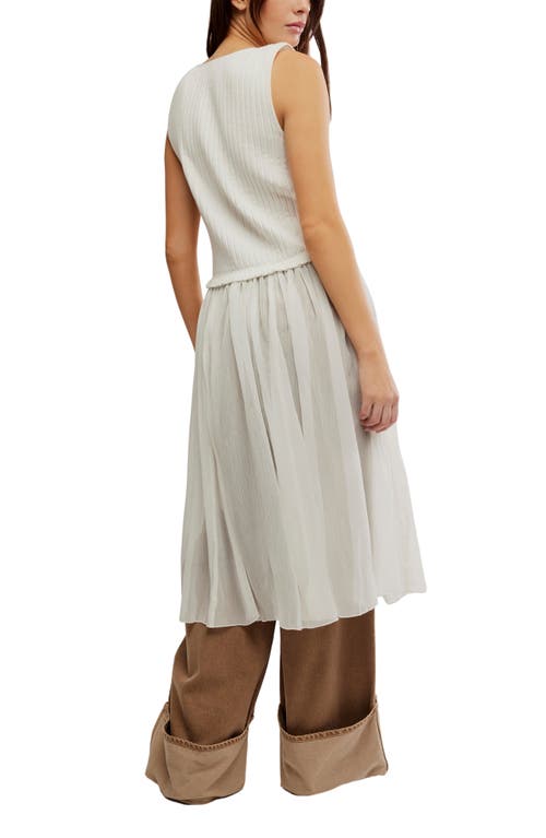 Free People Twice As Nice Sleeveless Maxi Top In White