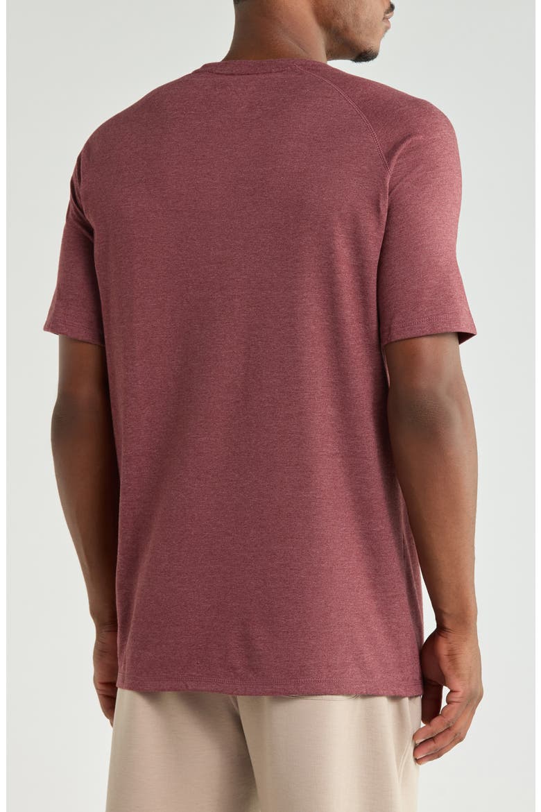 Performance Temp IQ Pocket T-Shirt, Alternate, color, BURGUNDY