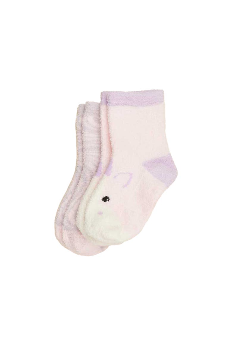 Unicorn Crew Sock Set, Main, color, Multi Color