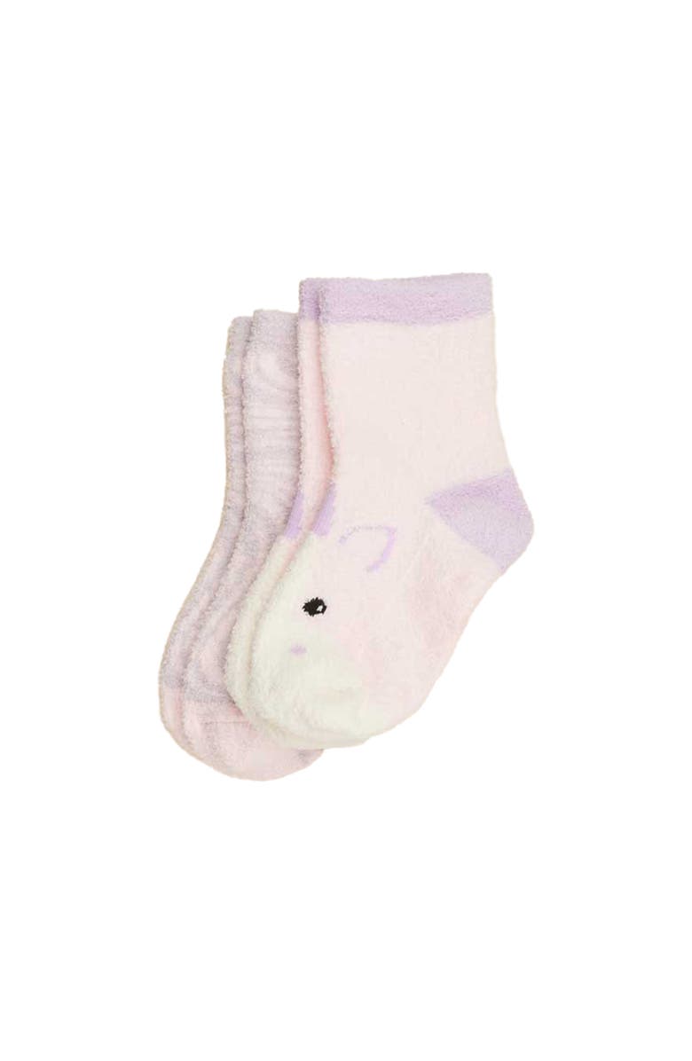 Warmies Unicorn Crew Sock Set, Main, color, Multi Color