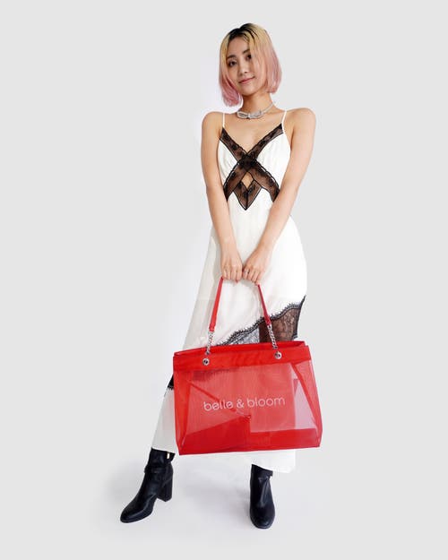Belle & Bloom Wild Lover Tote Bag In Red