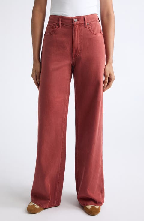 Kasey Mid Rise Wide Leg Jeans