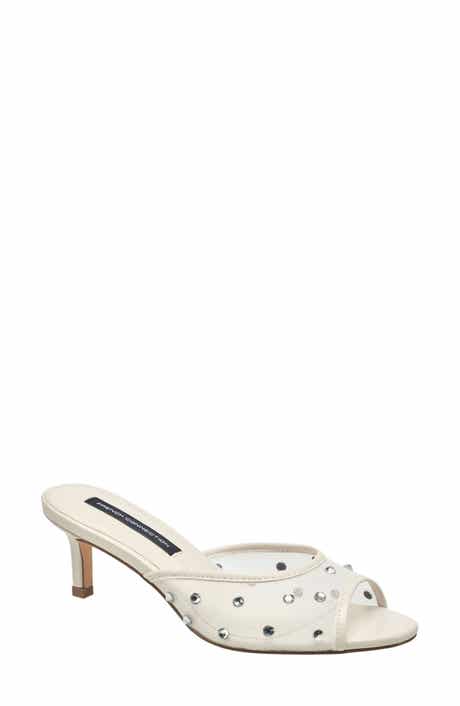 French Connection Rochelle Rhinestone Mesh Mule Sandal