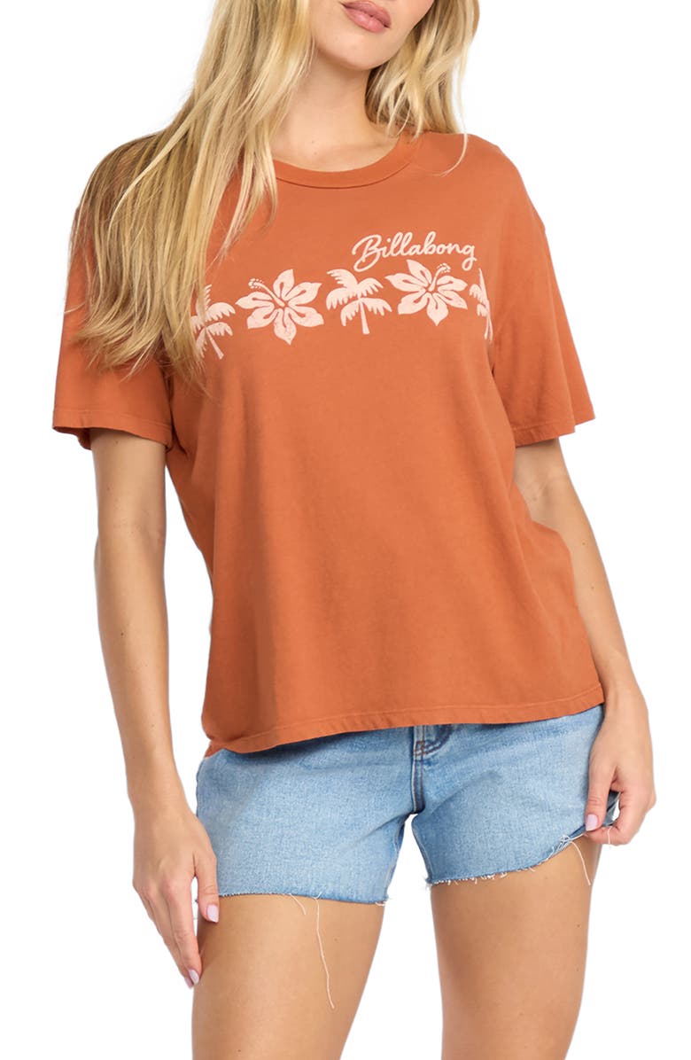 Billabong Garden Keeper Cotton Graphic T-Shirt, Main, color, Sedona