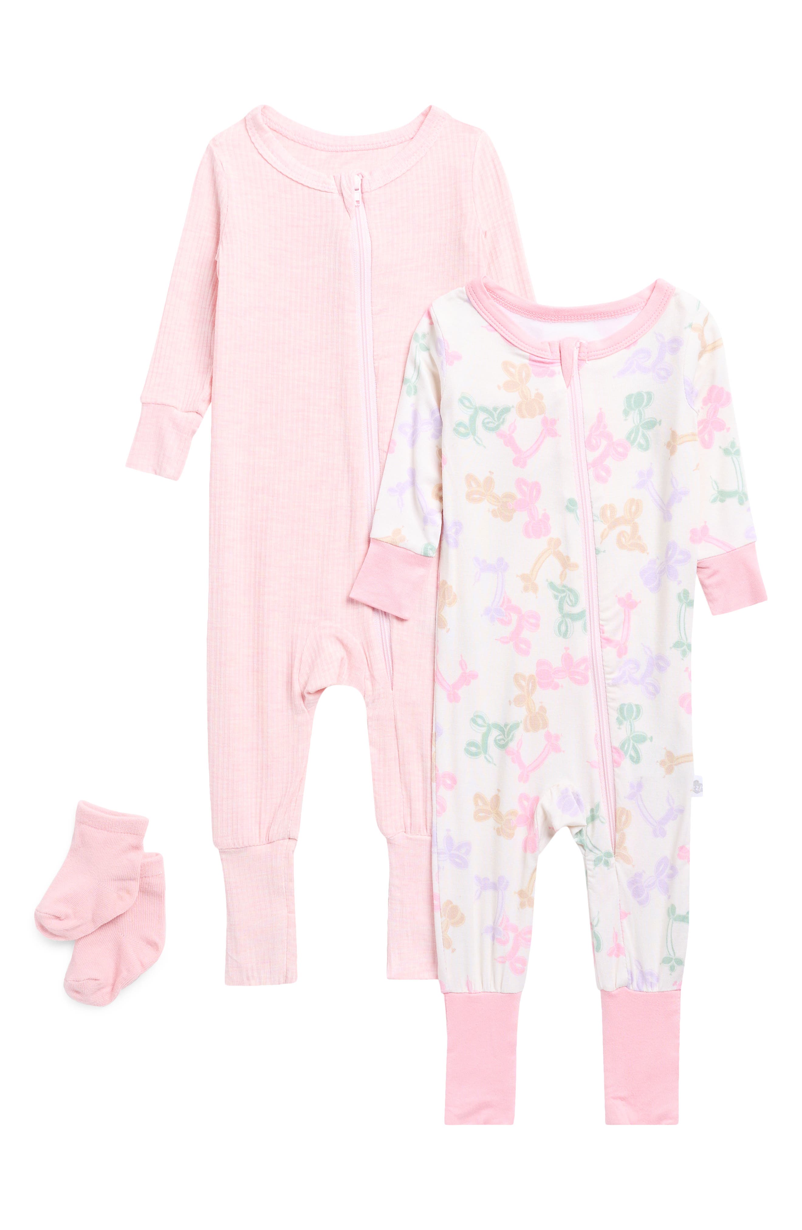 SLEEP ON IT Set of 2 Assorted Pajamas & Socks Set