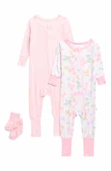 SLEEP ON IT Set of 2 Assorted Pajamas & Socks Set