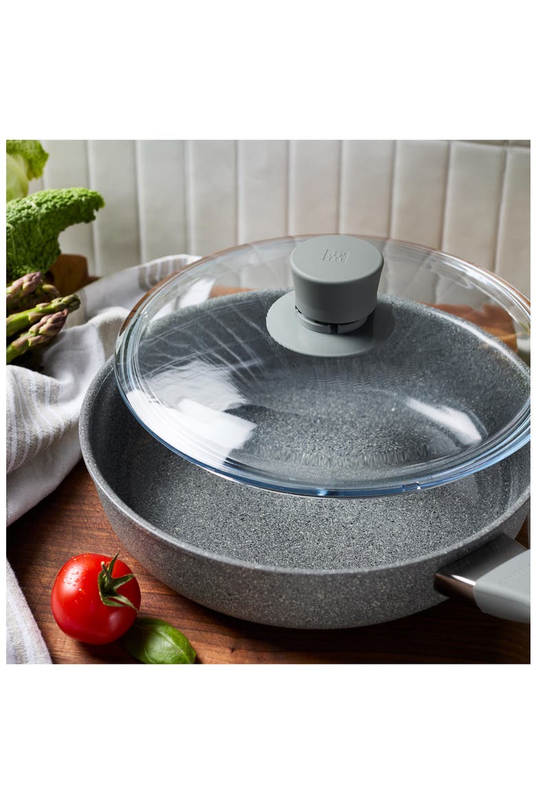 2.6-Quart Nonstick Sauté Pan with Lid, Alternate, color, GREY