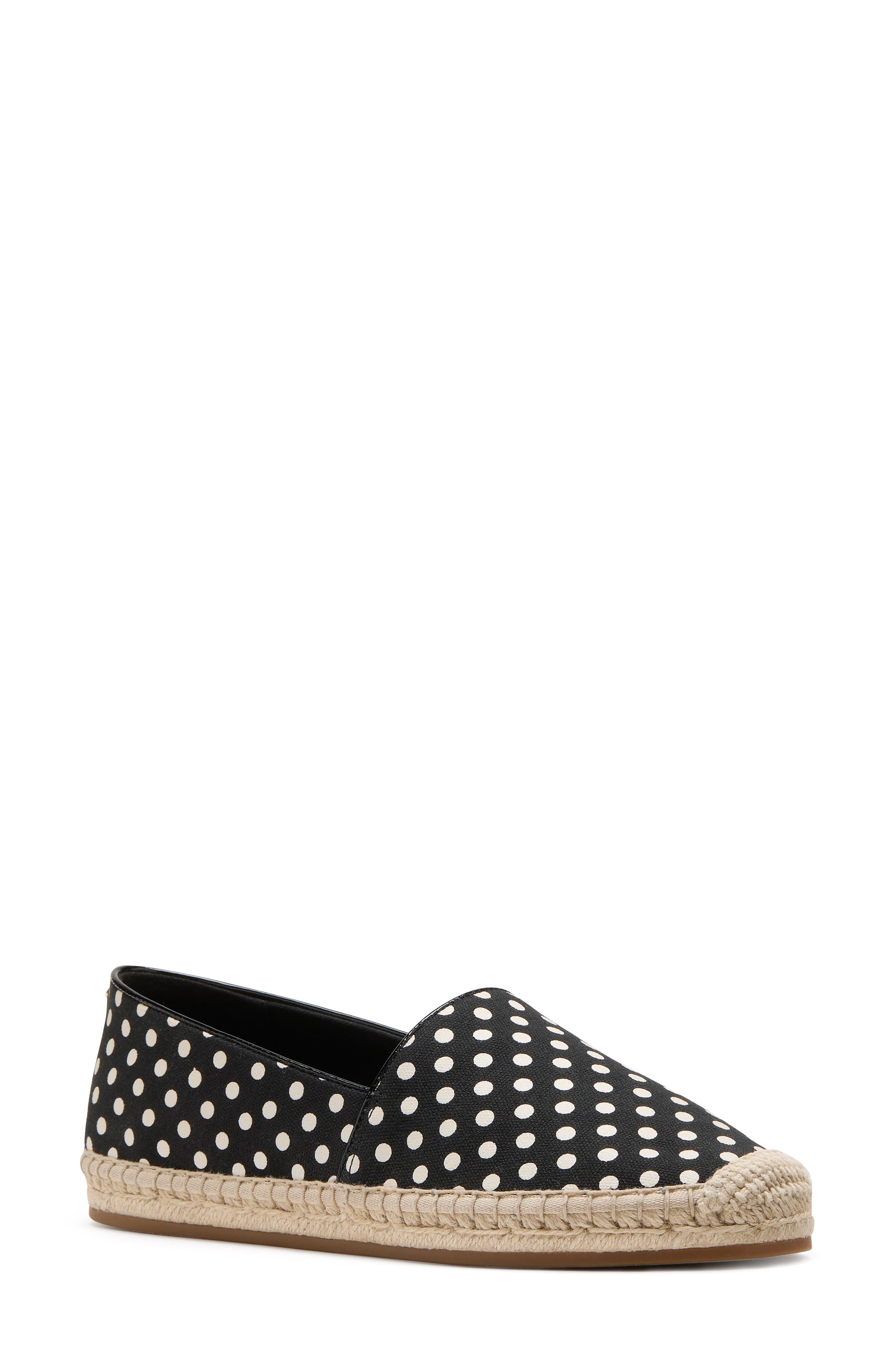 Kate Spade New York ellis breezy dot canvas espadrille, Main, color, 