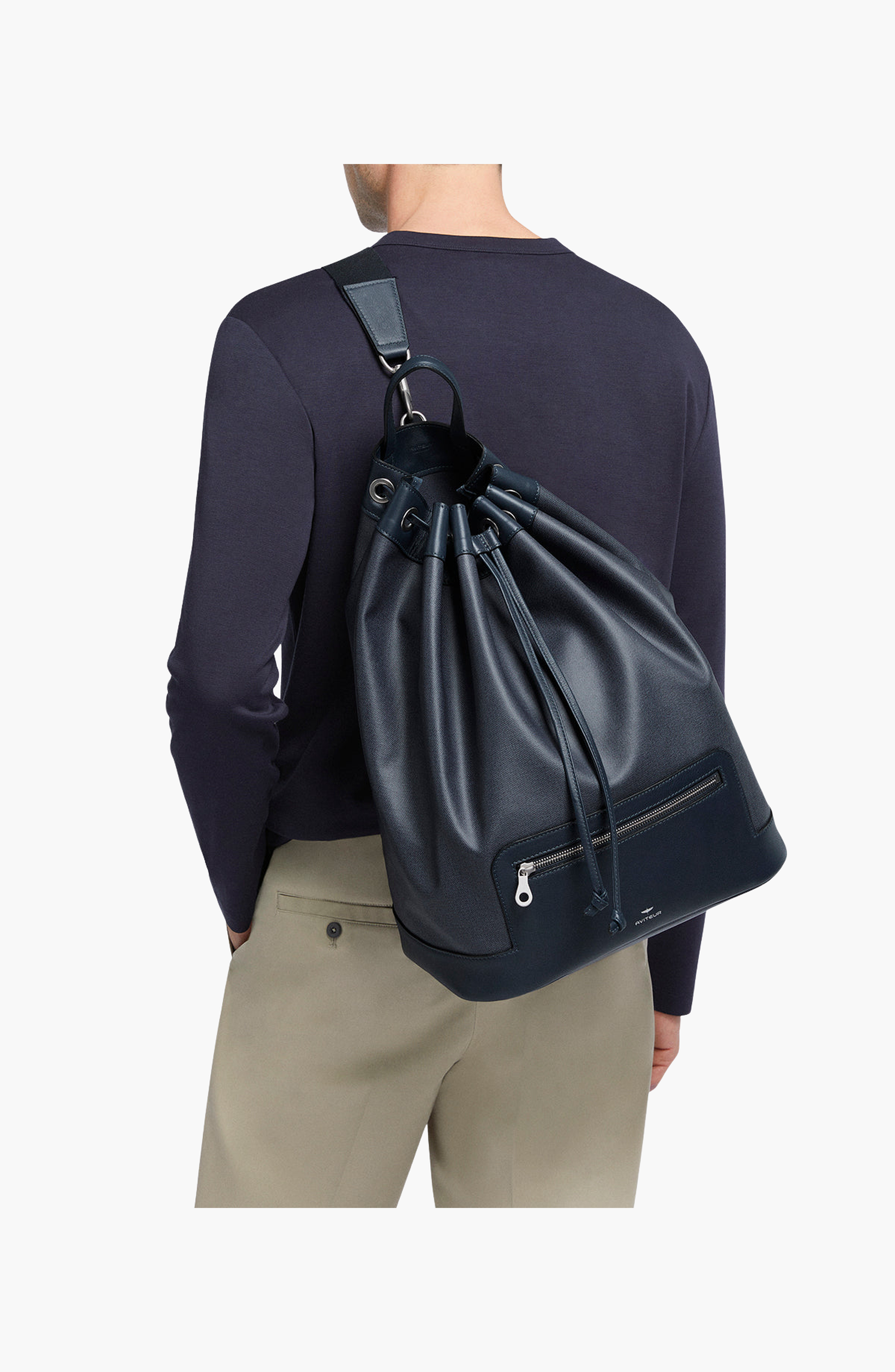 Aviteur Newport Shoulder Bag, Alternate, color, Blu Nautico