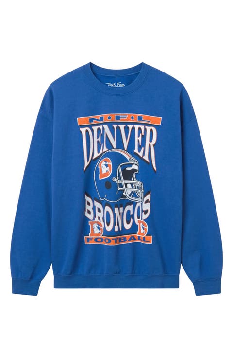 Denver Broncos Helmet Crewneck Sweatshirt