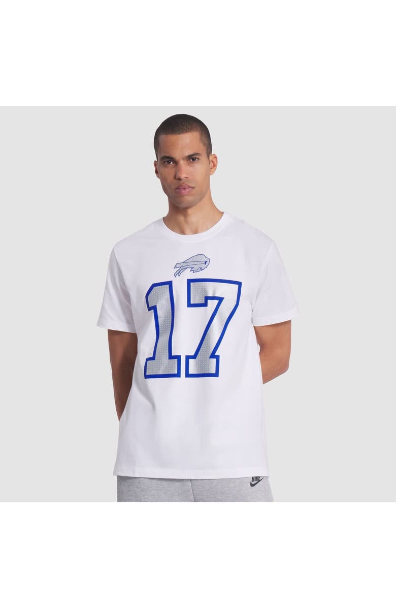 Nike Men's Nike Josh Allen White Buffalo Bills 2025 Rivalries Collection Player Name & Number T-Shirt, Main, color, White