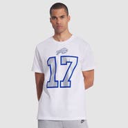 Nike Men's Nike Josh Allen White Buffalo Bills 2025 Rivalries Collection Player Name & Number T-Shirt