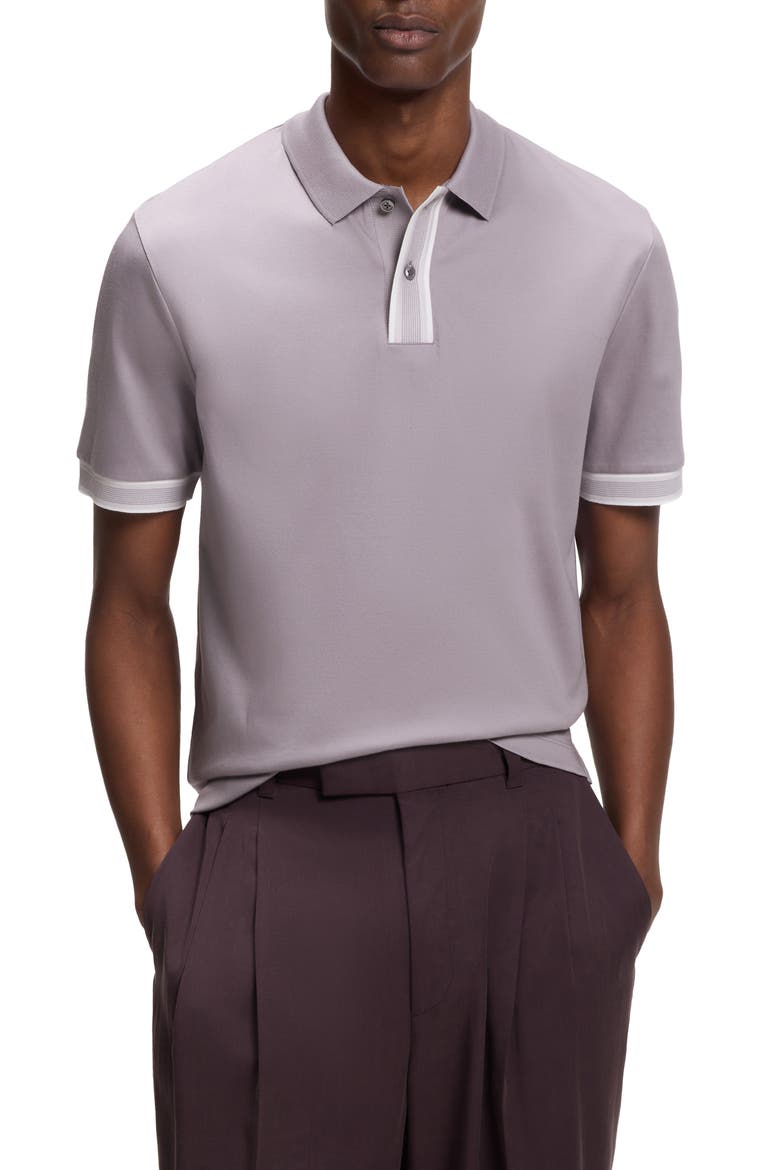 H-Parlay 238 Cotton Polo, Main, color, LIGHT/ PASTEL PURPLE