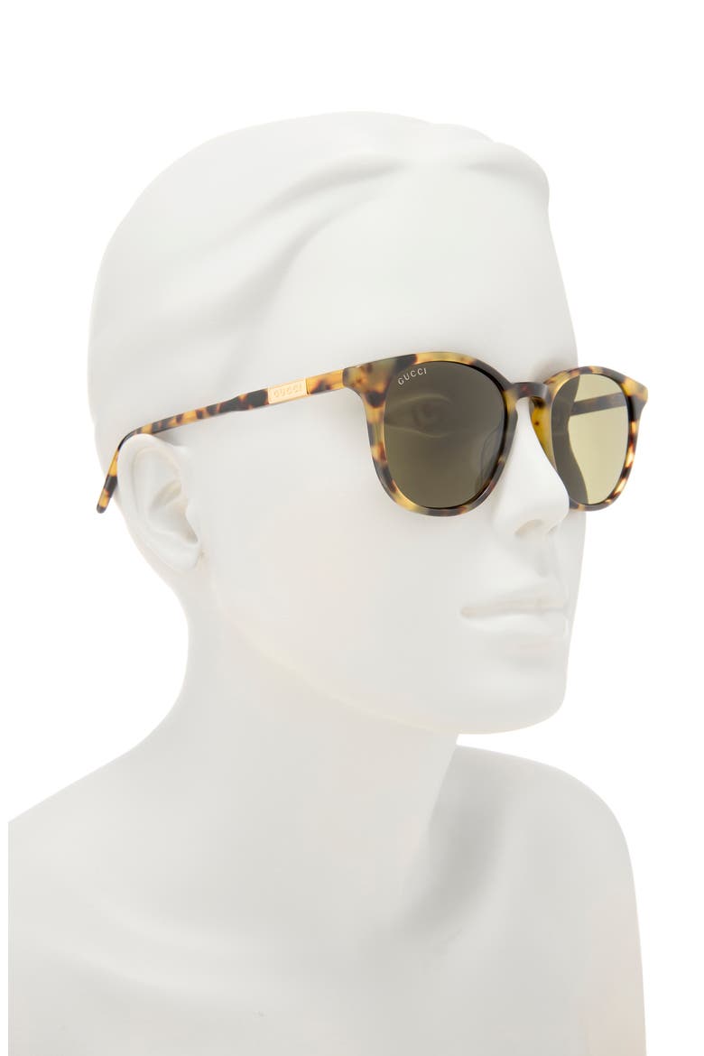 50mm Round Sunglasses, Alternate, color, HAVANA HAVANA GREEN