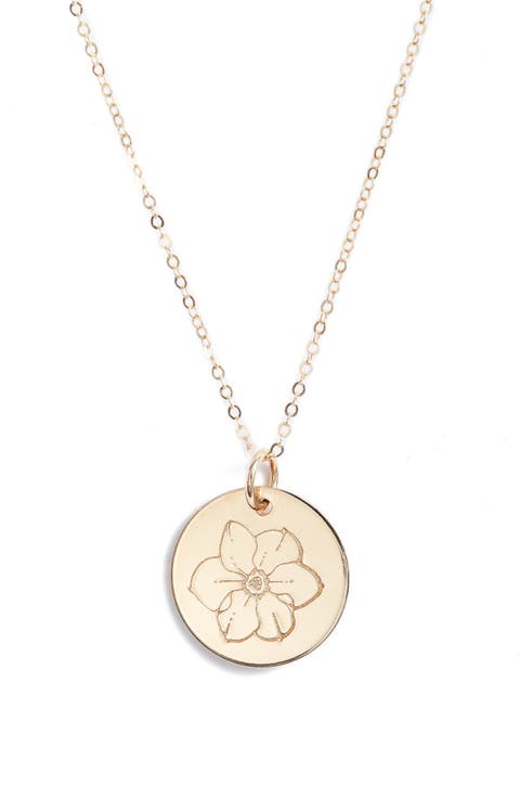 Birth Flower Necklace