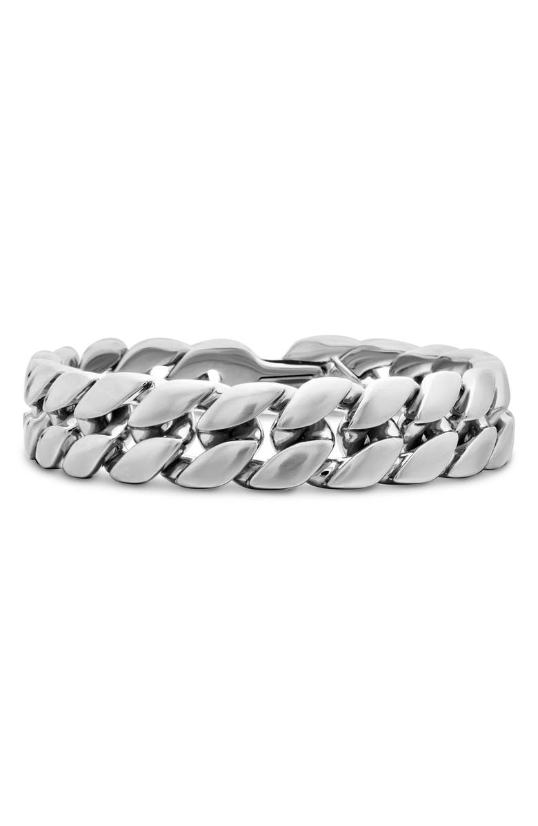 David Yurman Curb Chain Bracelet, 14.5mm, Main, color, Silver