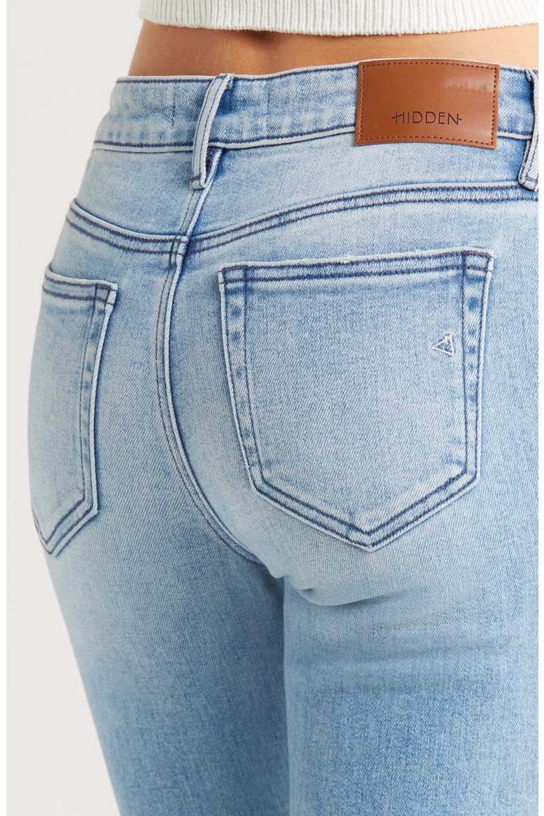 Ripped Mid Rise Flare Jeans, Alternate, color, LIGHT WASH