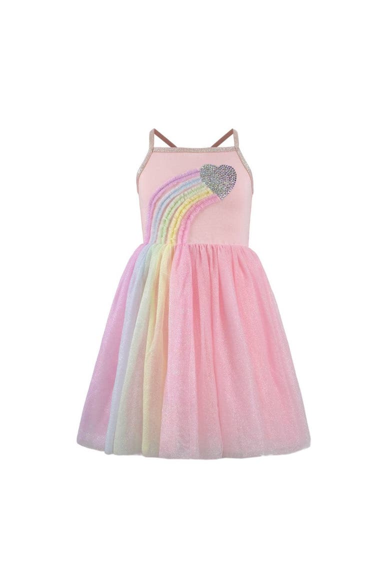 rainbow tulle dress Unique Vintage Ombre Cupcake Swing Made to last through every play day Colorful Rainbow Tulle Prom Dress,