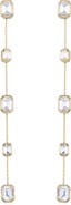 Ettika Baguette Crystal Linear Drop Earrings